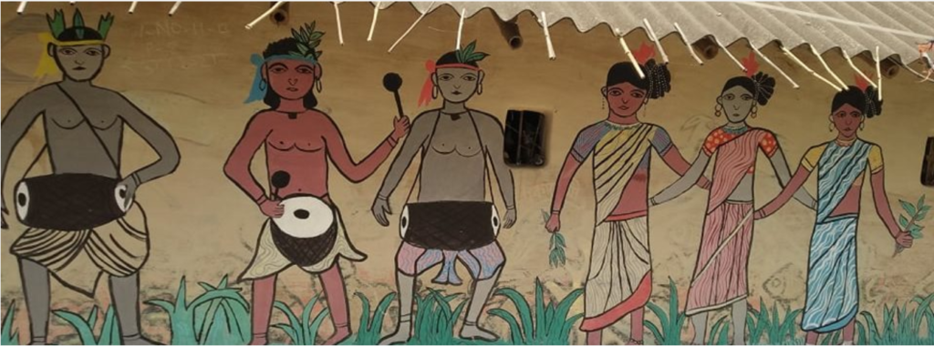 Adivasi Drawing👺||আদিবাসী মেয়ে আঁকা🎨||Tribal Woman Drawing||Figure  Drawing #quickart - YouTube