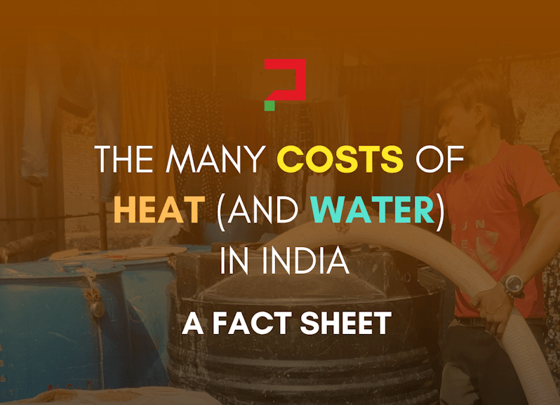 The many costs of heat and water