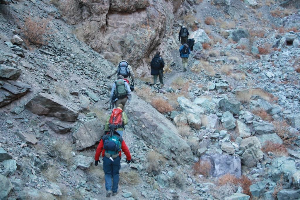 Tourists on a Snow Leopard trail