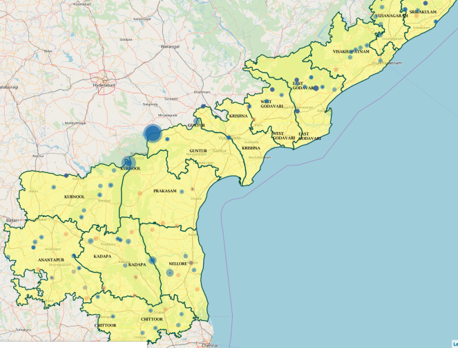 Ap Map With Rivers Apwrims: Impressive Water Information System Of Andhra Pradesh - Vikalp  Sangam