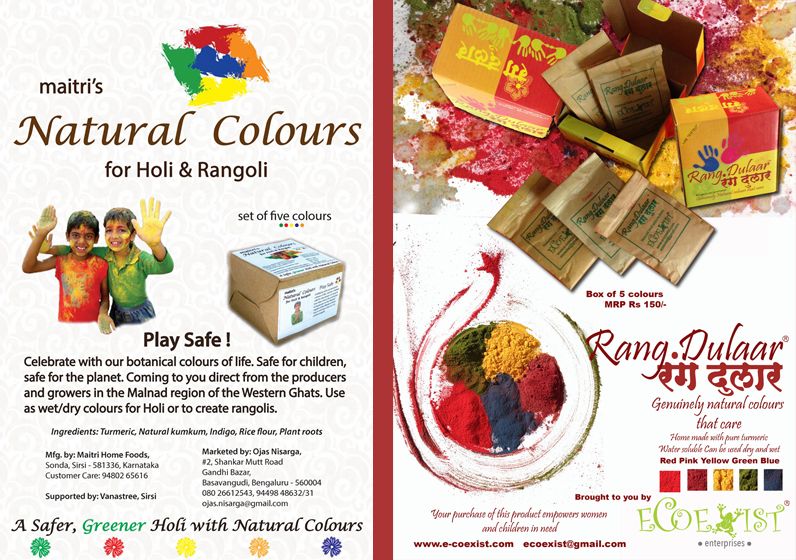 Natural & safe colours for Holi! - Vikalp Sangam
