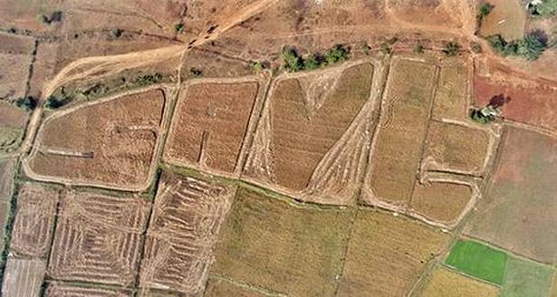 'Save Farmer' land art by Swathi and Vijay: Reaping the art we sow