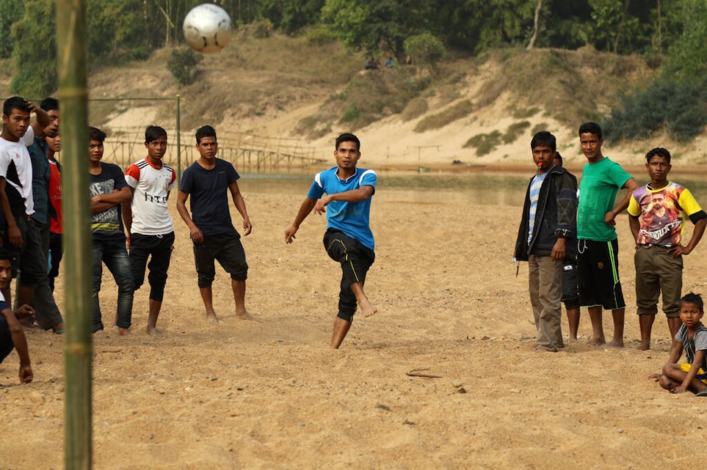 Football competition of youth by the river marks one of the festival activities. The elders hope that these activities will rebuild a lost bond with Myntdu.